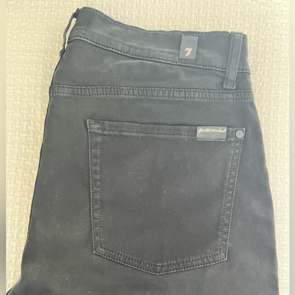 7 for all mankind men’s black jeans size 33 - Picture 7 of 8